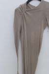 Marc le bihan shoulder lace long -sleeved dress 2864 Pearl Grey pearl gray